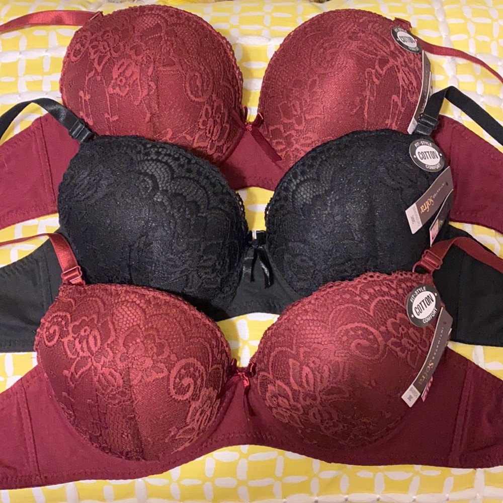 Ladies 3pc bra set PUSH UP